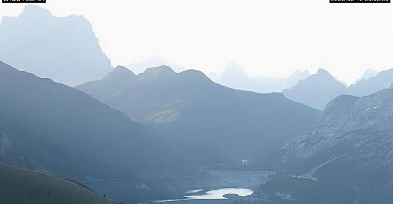 Webcam Canazei-Belvedere - Lago e Passo Fedaia