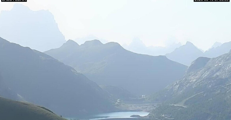 Webcam Canazei-Belvedere - Lago e Passo Fedaia