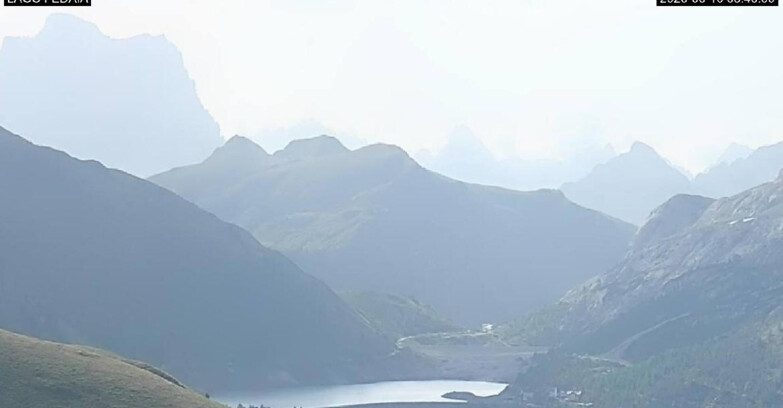 Webcam Canazei-Belvedere - Lago e Passo Fedaia