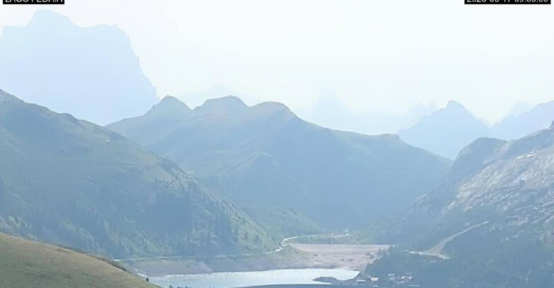 Webcam Canazei-Belvedere  - Lago e Passo Fedaia