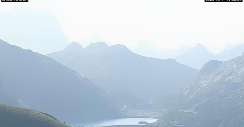 Webcam Canazei-Belvedere  - Lago e Passo Fedaia