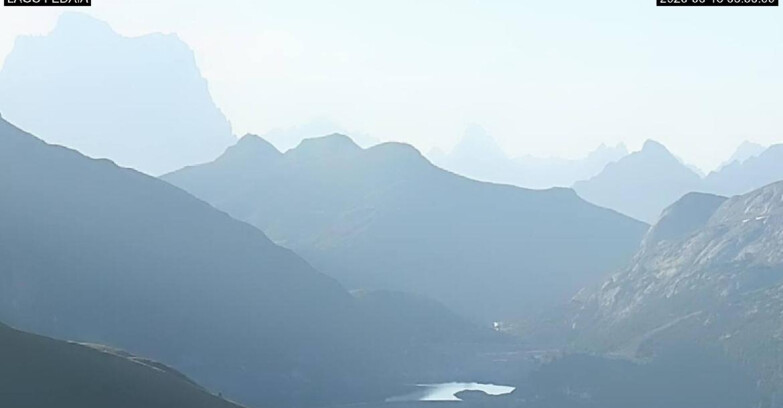 Webcam Canazei-Belvedere - Lago e Passo Fedaia