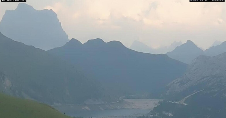 Webcam Canazei-Belvedere - Lago e Passo Fedaia