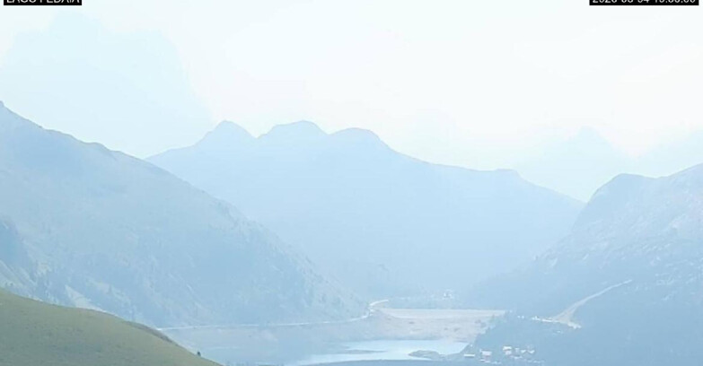 Webcam Canazei-Belvedere  - Lago e Passo Fedaia
