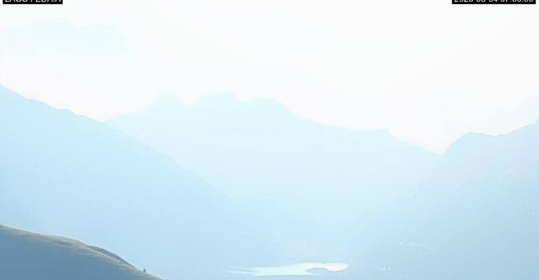 Webcam Canazei-Belvedere  - Lago e Passo Fedaia