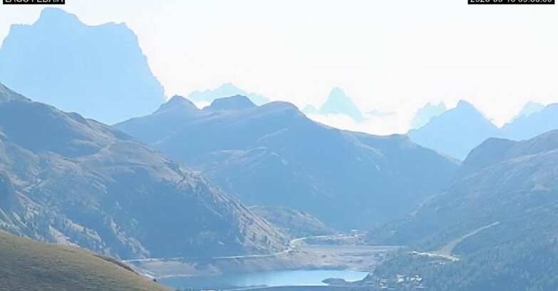 Webcam Canazei-Belvedere - Lago e Passo Fedaia