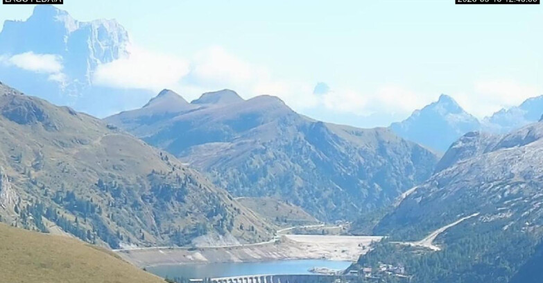 Webcam Canazei-Belvedere - Lago e Passo Fedaia