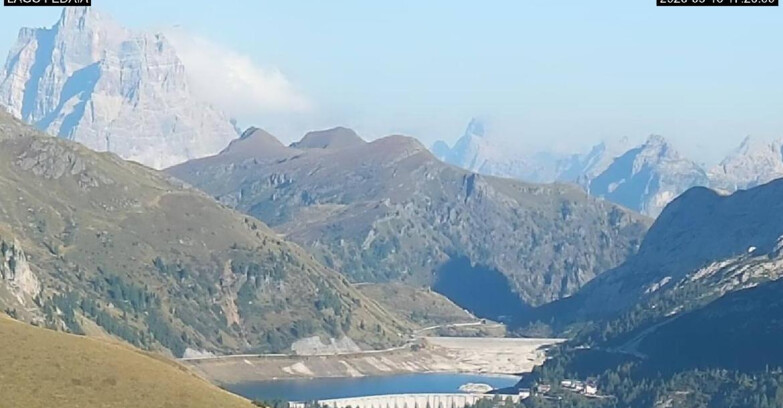Webcam Canazei-Belvedere - Lago e Passo Fedaia