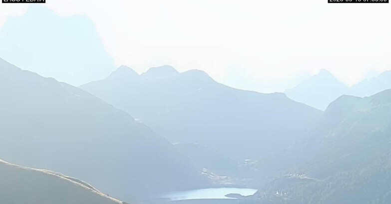 Webcam Canazei-Belvedere - Lago e Passo Fedaia