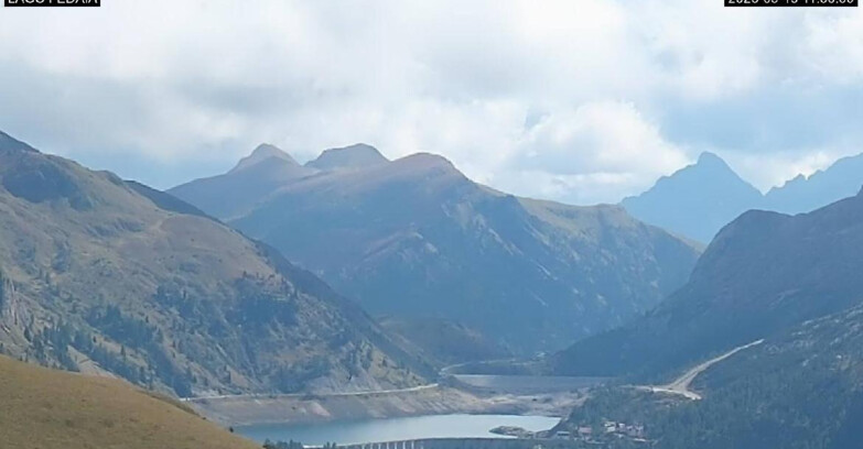 Webcam Canazei-Belvedere  - Lago e Passo Fedaia
