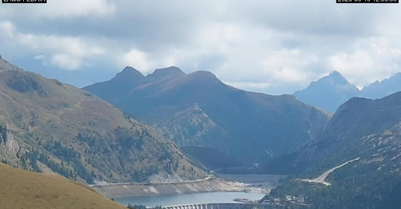 Webcam Canazei-Belvedere  - Lago e Passo Fedaia
