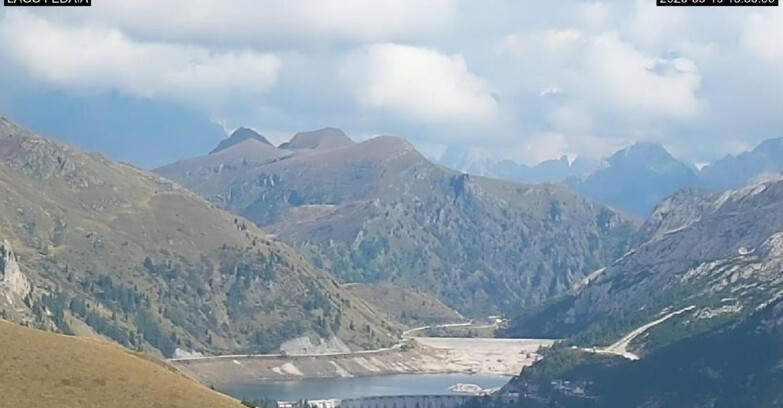 Webcam Canazei-Belvedere  - Lago e Passo Fedaia