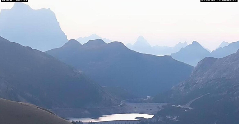 Webcam Canazei-Belvedere  - Lago e Passo Fedaia