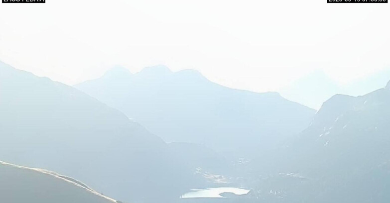 Webcam Canazei-Belvedere  - Lago e Passo Fedaia