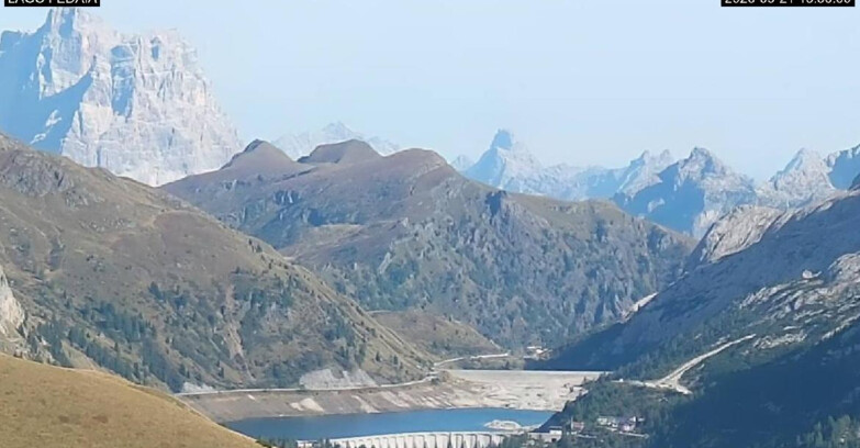 Webcam Canazei-Belvedere - Lago e Passo Fedaia