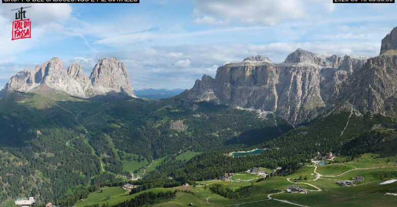 Webcam Canazei-Belvedere  - Canazei - Gruppo del Sassolungo