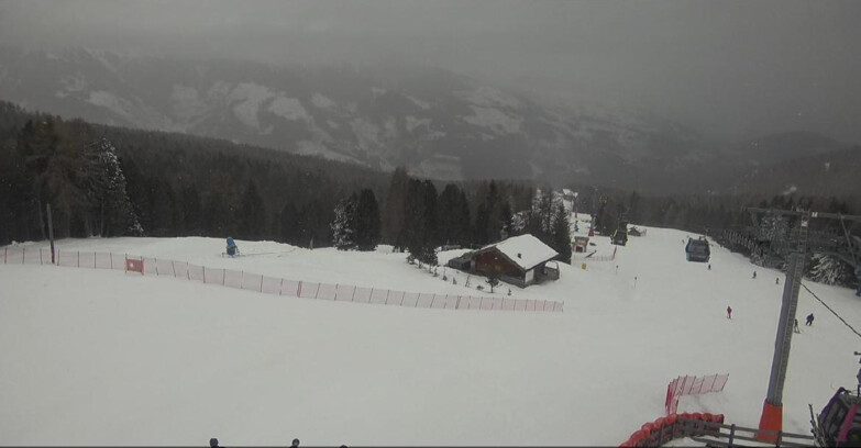 Webcam Bellamonte-Alpe Lusia - Pista Le Fassane e Morea Snowpark