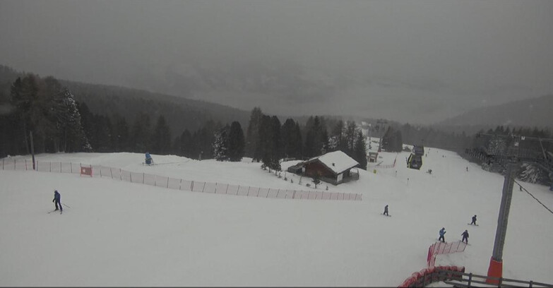 Webcam Bellamonte-Alpe Lusia - Pista Le Fassane e Morea Snowpark