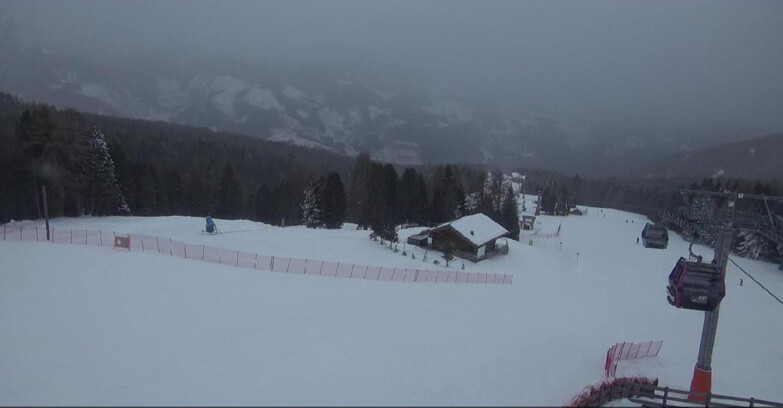 Webcam Bellamonte-Alpe Lusia - Pista Le Fassane e Morea Snowpark