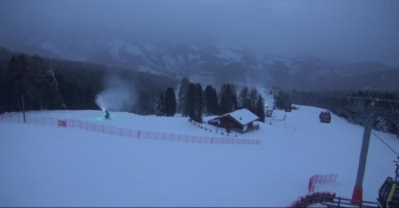 Webcam Bellamonte-Alpe Lusia - Pista Le Fassane e Morea Snowpark