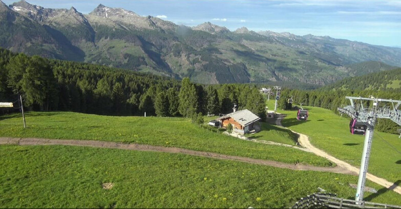 Webcam Bellamonte-Alpe Lusia - Pista Le Fassane e Morea Snowpark