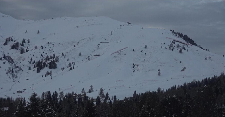 Webcam Bellamonte-Alpe Lusia  - Pista direttissima Le Cune