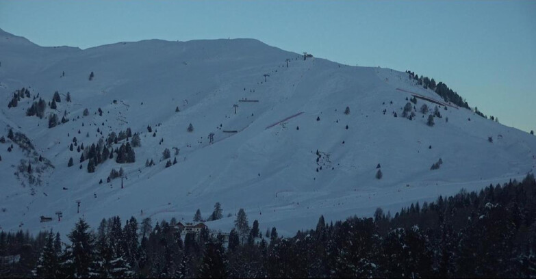 Webcam Bellamonte-Alpe Lusia  - Pista direttissima Le Cune