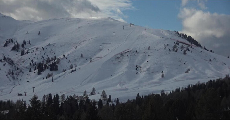 Webcam Bellamonte-Alpe Lusia - Pista direttissima Le Cune