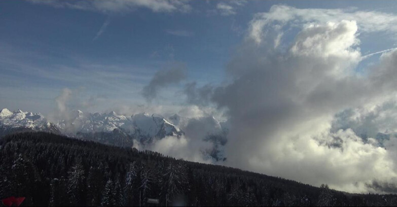 Webcam Bellamonte-Alpe Lusia - Catena del Lagorai