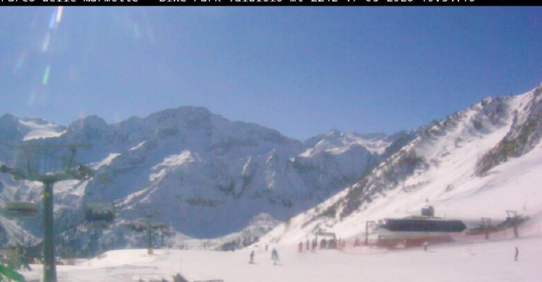 Webcam Ghiacciaio Presena - Valbiolo