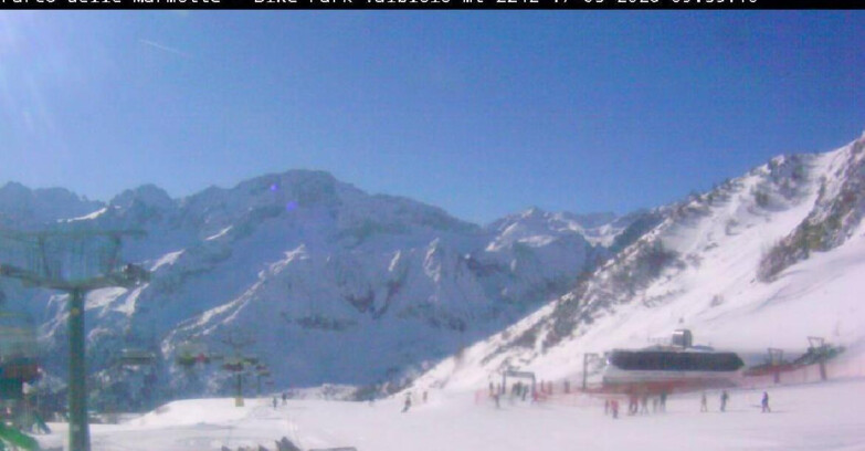 Webcam Ghiacciaio Presena - Valbiolo