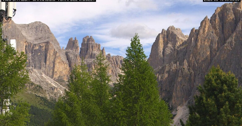 Webcam Vigo di Fassa-Pera-Ciampedìe - Vigo di Fassa - Gardeccia - Torri del Vajolet