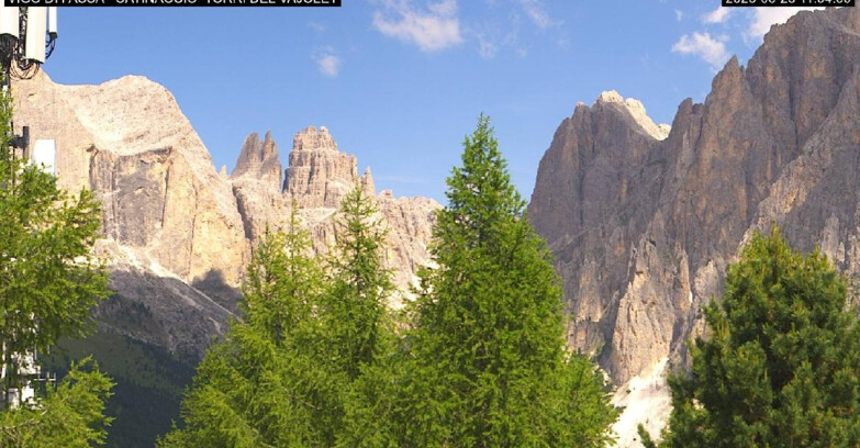 Webcam Vigo di Fassa-Pera-Ciampedìe - Vigo di Fassa - Gardeccia - Torri del Vajolet