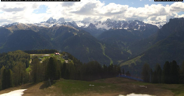 Webcam Vigo di Fassa-Pera-Ciampedìe - Vigo di Fassa - Ciampedie e Pozza Buffaure