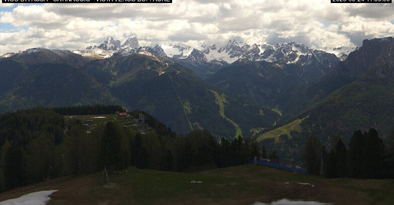 Webcam Vigo di Fassa-Pera-Ciampedìe - Vigo di Fassa - Ciampedie e Pozza Buffaure