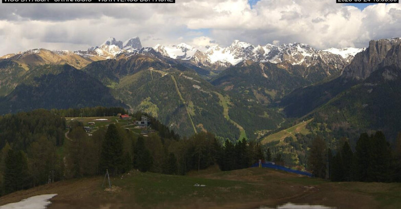 Webcam Виго-ди-Фасса-Пера-Чампедие  - Vigo di Fassa - Ciampedie e Pozza Buffaure