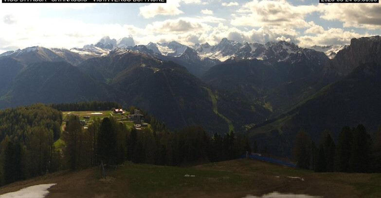 Webcam Vigo di Fassa-Pera-Ciampedìe - Vigo di Fassa - Ciampedie e Pozza Buffaure