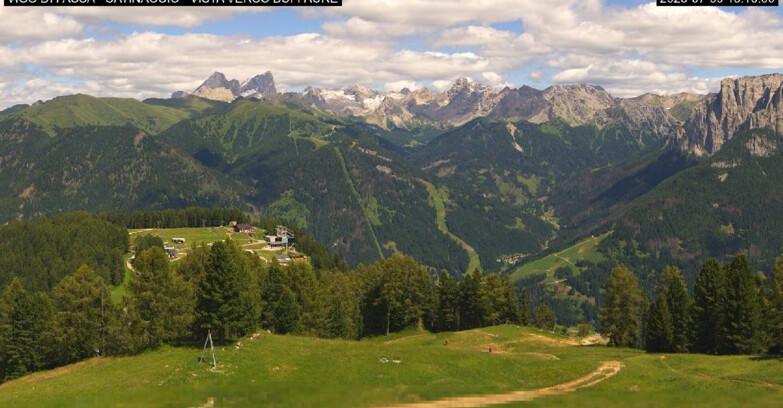 Webcam Vigo di Fassa-Pera-Ciampedie - Vigo di Fassa - Ciampedie e Pozza Buffaure