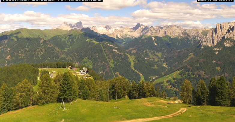 Webcam Vigo di Fassa-Pera-Ciampedie - Vigo di Fassa - Ciampedie e Pozza Buffaure