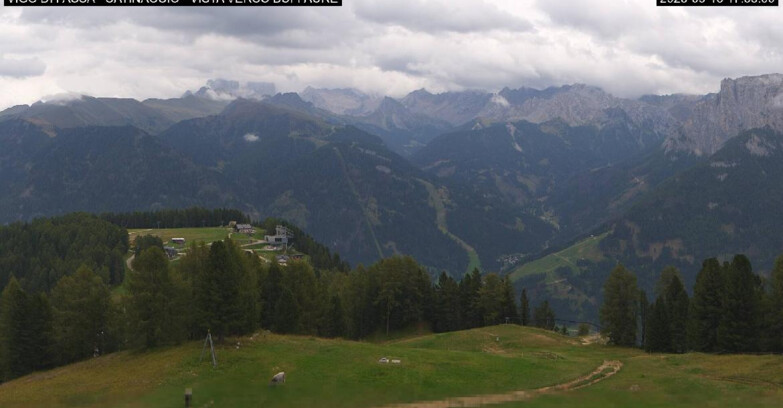 Webcam Vigo di Fassa-Pera-Ciampedìe - Vigo di Fassa - Ciampedie e Pozza Buffaure