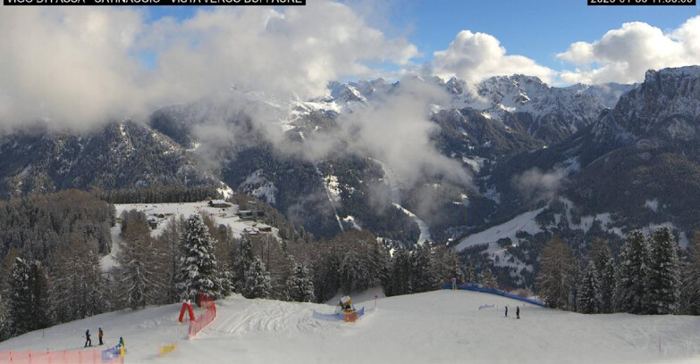 Webcam Vigo di Fassa-Pera-Ciampedie - Vigo di Fassa - Ciampedie e Pozza Buffaure