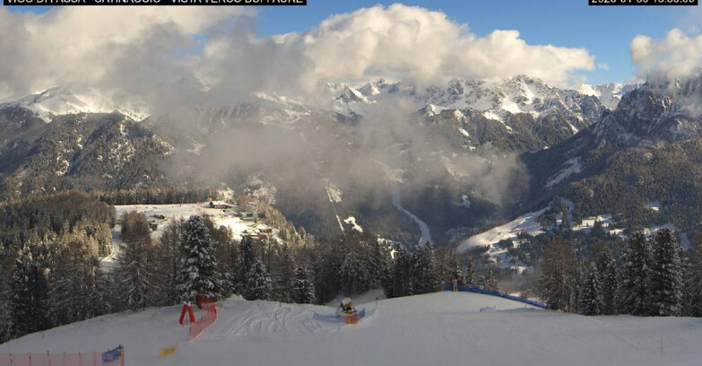 Webcam Vigo di Fassa-Pera-Ciampedie - Vigo di Fassa - Ciampedie e Pozza Buffaure