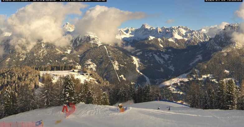 Webcam Vigo di Fassa-Pera-Ciampedie - Vigo di Fassa - Ciampedie e Pozza Buffaure