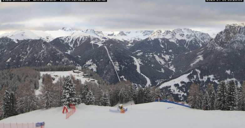 Webcam Vigo di Fassa-Pera-Ciampedie - Vigo di Fassa - Ciampedie e Pozza Buffaure