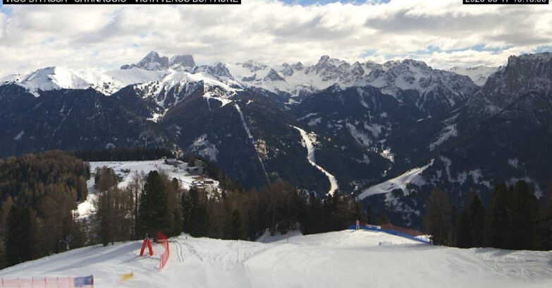 Webcam Vigo di Fassa-Pera-Ciampedie - Vigo di Fassa - Ciampedie e Pozza Buffaure