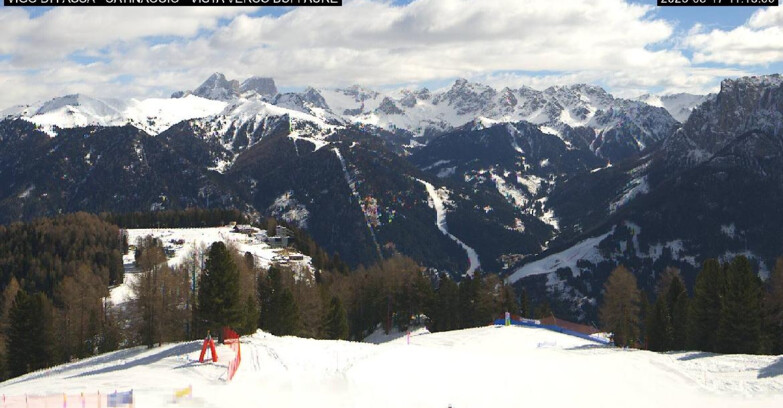 Webcam Vigo di Fassa-Pera-Ciampedie - Vigo di Fassa - Ciampedie e Pozza Buffaure