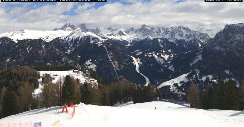 Webcam Vigo di Fassa-Pera-Ciampedie - Vigo di Fassa - Ciampedie e Pozza Buffaure