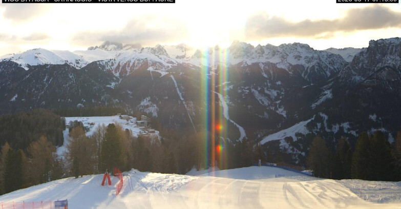 Webcam Vigo di Fassa-Pera-Ciampedie - Vigo di Fassa - Ciampedie e Pozza Buffaure