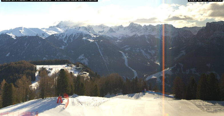 Webcam Vigo di Fassa-Pera-Ciampedie - Vigo di Fassa - Ciampedie e Pozza Buffaure