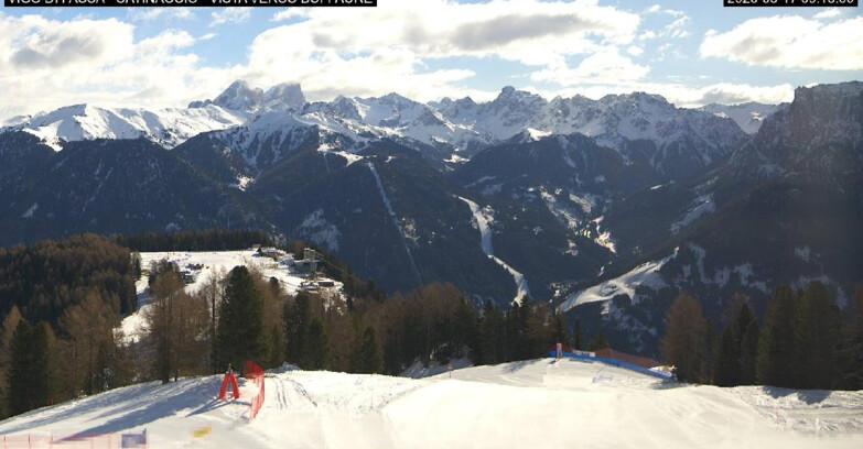 Webcam Vigo di Fassa-Pera-Ciampedie - Vigo di Fassa - Ciampedie e Pozza Buffaure